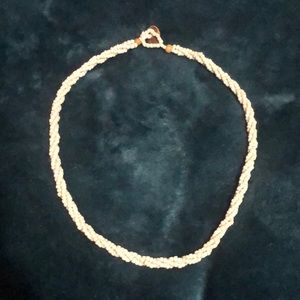 Vintage White Beaded Necklace